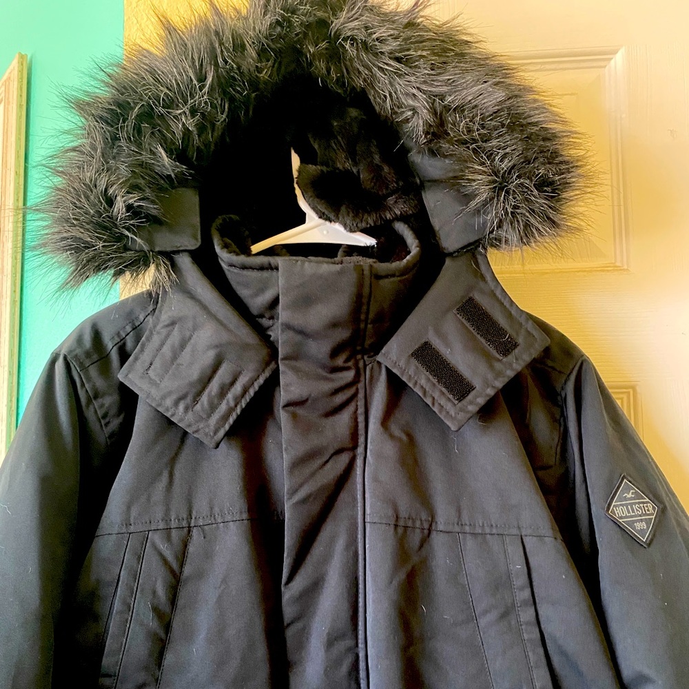 Hollister Fur-Lined Bomber Jacket